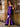 Glamorous Spaghetti Straps Sculpted Beads Prom Dress - Purple
