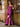 Glamorous Spaghetti Straps Sculpted Beads Prom Dress - Fuchsia