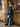 Glamorous Spaghetti Straps Sculpted Beads Prom Dress - Teal