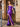 One Shoulder Bodice Elegant Sheath Prom Dress With Split - Purple