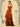 Classy Plain V-Neck A-Line Chiffon Bridesmaid Dress With Ruffle Hem - Burnt Orange
