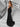 Luxury Crystal Strapless Ruched Hand Beading Bodice Long Mermaid Prom Dress With Slit - Black