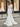 Crystal V-Neck Luxury Lace Embroidery Mermaid Chapel Train Wedding Dress - White
