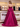 Pleated Bust Ruffle Hem Strapless Satin Prom Ball Gown - Fuchsia