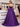 Pleated Bust Ruffle Hem Strapless Satin Prom Ball Gown - Purple