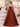 Pleated Bust Ruffle Hem Strapless Satin Prom Ball Gown - Burnt Orange