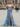 Sparkly Beading Deep V-Neck Mermaid Long Prom Dress With Slit - Light Blue