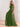 One Shoulder A-Line Chiffon Long Bridesmaid Dress - Olive Green
