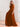 One Shoulder A-Line Chiffon Long Bridesmaid Dress - Burnt Orange