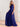 One Shoulder A-Line Chiffon Long Bridesmaid Dress - Royal Blue