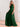 One Shoulder A-Line Chiffon Long Bridesmaid Dress - Emerald Green