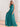 One Shoulder A-Line Chiffon Long Bridesmaid Dress - Aqua Blue