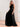 One Shoulder A-Line Chiffon Long Bridesmaid Dress - Black