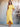 Asymmetrical Ruffle Sleeve Ankel Bridesmaid Dress - Yellow