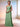 One Shoulder Chiffon A-Line Bridesmaid Dress - Sage Green