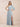 Ruffled One Shoulder Chiffon Maxi Bridesmaid Dress with Slit in Dusty Blue