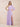 Ruffled One Shoulder Chiffon Maxi Bridesmaid Dress with Slit in Lilac