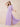 Ruffled One Shoulder Chiffon Maxi Bridesmaid Dress with Slit in Lilac