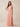 Bow One Shoulder Chiffon A-Line Bridesmaid Dress with Slit in Pink