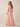 Bow One Shoulder Chiffon A-Line Bridesmaid Dress with Slit in Pink