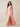 Bow One Shoulder Chiffon A-Line Bridesmaid Dress with Slit in Pink