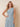 Chiffon Pleated A-Line One Shoulder Bridesmaid Dress in Dusty Blue