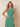 Chiffon Pleated A-Line One Shoulder Bridesmaid Dress in Eucalyptus