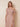 Off Shoulder Chiffon Slit A-Line Bridesmaid Dress with Bow in Dusty Rose
