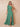 Off Shoulder Chiffon Slit A-Line Bridesmaid Dress with Bow in Eucalyptus