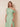 Off Shoulder Chiffon Slit A-Line Bridesmaid Dress with Bow in Sage Green