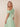 Off Shoulder Chiffon Slit A-Line Bridesmaid Dress with Bow in Sage Green