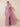 One Shoulder Neck Scarf Chiffon Bridesmaid Dress with Slit in Mauve