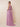 One Shoulder Neck Scarf Chiffon Bridesmaid Dress with Slit in Mauve