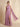 One Shoulder Neck Scarf Chiffon Bridesmaid Dress with Slit in Mauve