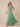 Chiffon Ruffled Flutter Short Sleeve Bridesmaid Dress Long A-Line in Dusty Sage