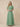 Chiffon Ruffled Flutter Short Sleeve Bridesmaid Dress Long A-Line in Dusty Sage
