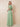 Sage Green Chiffon Ruffled Flutter Short Sleeve Long A-Line Bridesmaid Dress