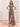 Halter A-Line Backless Chiffon Long Bridesmaid Dress - Taupe