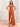 Halter A-Line Backless Chiffon Long Bridesmaid Dress - Orange