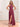 Halter A-Line Backless Chiffon Long Bridesmaid Dress - Desert Rose