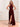 Halter A-Line Backless Chiffon Long Bridesmaid Dress - Burgundy