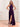 Halter A-Line Backless Chiffon Long Bridesmaid Dress - Plum