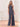 Halter Backless Chiffon Bridesmaid Dress With Slit - Stormy Blue