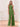 Halter Backless Chiffon Bridesmaid Dress With Slit - Olive Green