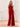 Halter Backless Chiffon Bridesmaid Dress With Slit - Red