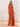 Halter Backless Chiffon Bridesmaid Dress With Slit - Orange