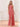 Halter Backless Chiffon Bridesmaid Dress With Slit - Coral