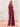 Halter Backless Chiffon Bridesmaid Dress With Slit - Desert Rose