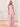 Halter Backless Chiffon Bridesmaid Dress With Slit - Pink