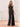 Halter Backless Chiffon Bridesmaid Dress With Slit - Black